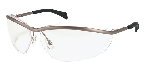 MCR Safety Crews Klondike Metal Safety Glasses Clear Lens
