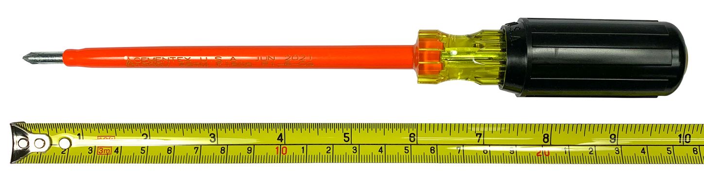 Cementex P1-6-CG Insulated Phillips Tip Screwdriver Tip Size 1 Size