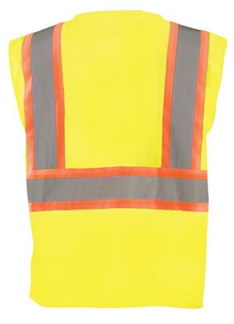 Occunomix ECO-IMB2T Break-Away Two-Tone Mesh Vest Back Yellow