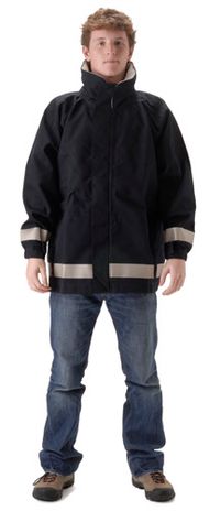 nasco mp3 flash fire resistant rain jacket navy