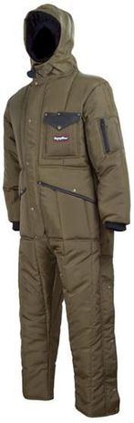 RefrigiWear Cold Weather Apparel - Iron-Tuff™ Minus 50 Suit With Hood 0381 - Sage