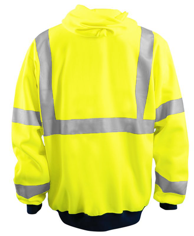Occunomix LUX-HZSWT Full Zip Hoodie Black Yellow