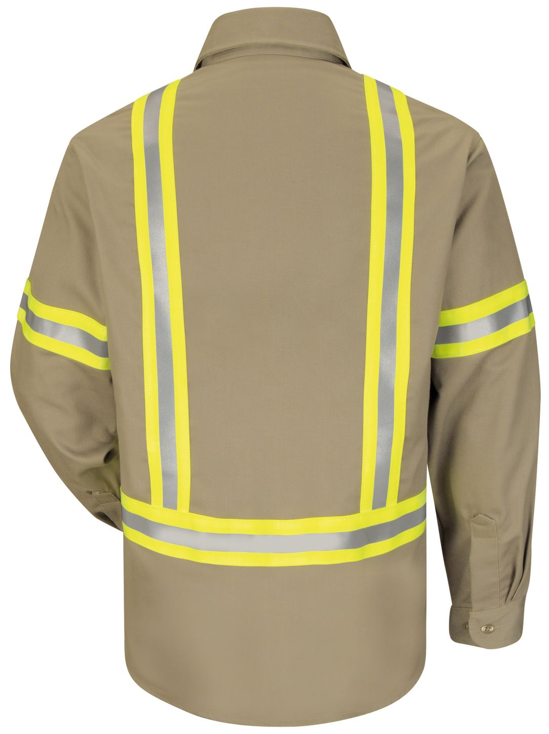 bulwark-fr-shirt-sldt-midweight-enhanced-visibility-uniform-khaki-back.jpg
