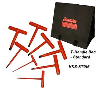 Cementex HKS-8T916 Insulated T-handle Hex Wrench Set, 8PC