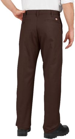 Dickies Men's Pants - Industrial Flat Front Pant LP812 - Dow Brown
