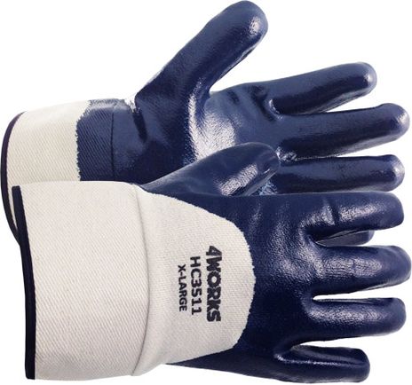 Nitrile Coated Work Gloves (Large, Size 9)