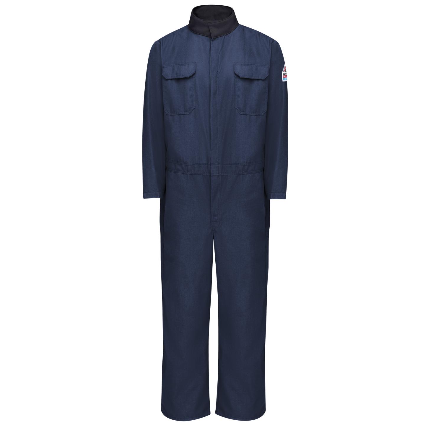 BulwarkFR-CNR6-Navy-Blue-coverall-front