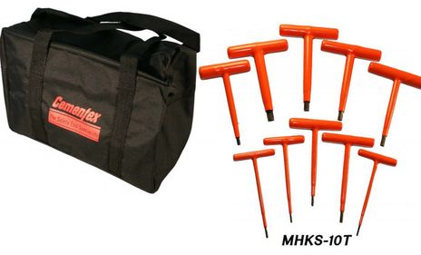 Cementex MHKS-10T Insulated Metric T-Handle Wrench Kit, 10PC