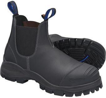 Blundstone 990 XFOOT Rubber Elastic Side Slip-On Steel Toe Boots - Water Resistant