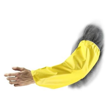 Ansell 59-050 Sleeves,18 in. L,Neoprene,Yellow,PR