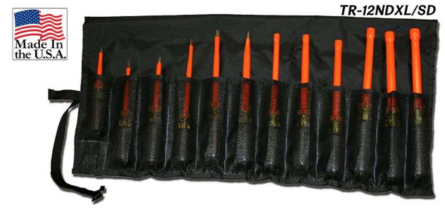 Cementex TR-12NDXL/SD Insulated Nut Driver/Screw Driver Kit, 12PC