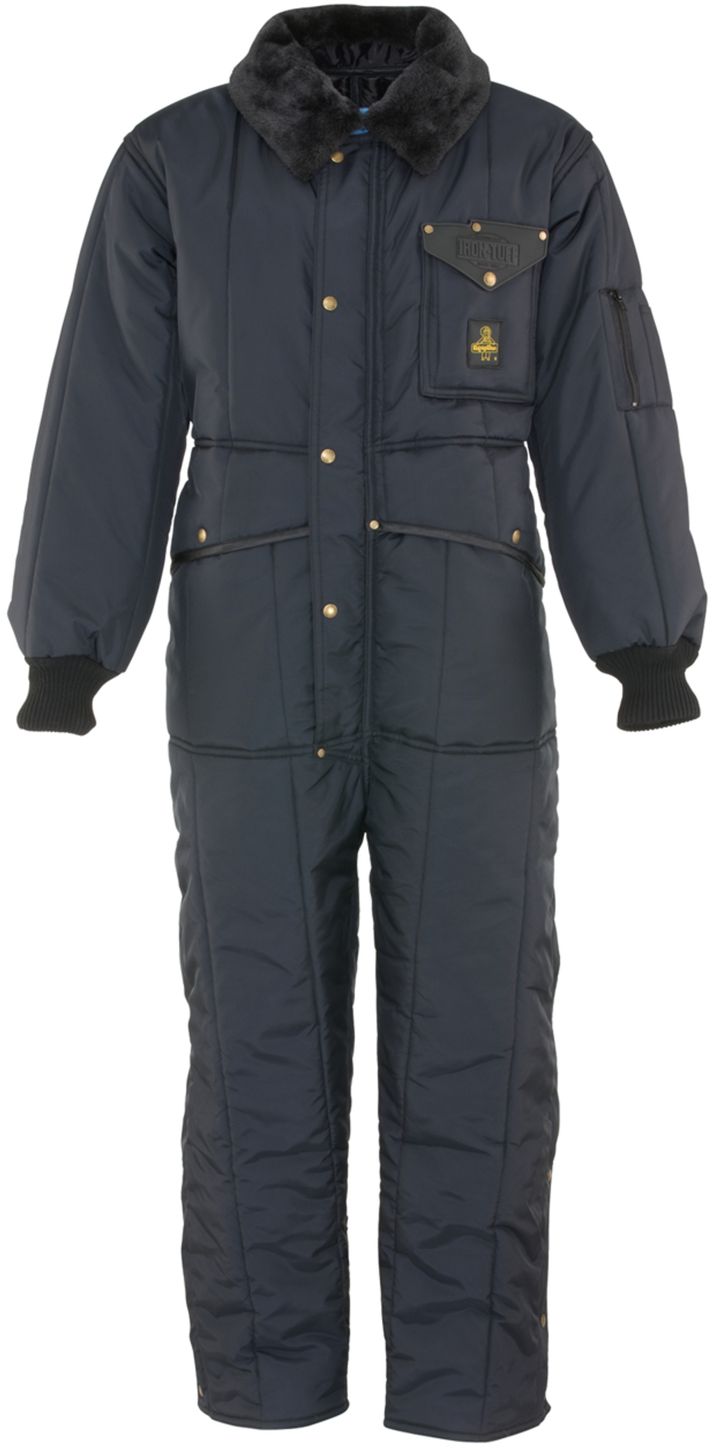 RefrigiWear 0344 Iron-Tuff Insulated Work Coverall Navy Front