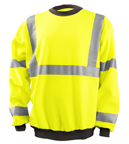 Occunomix LUX-CSWT Crew Neck Sweatshirt Front Yellow