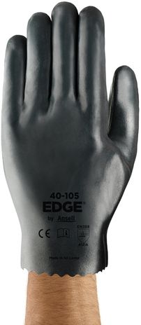 Ansell Edge Slip-on Gloves 40-105 Heavy Porous Nitrile Dipped