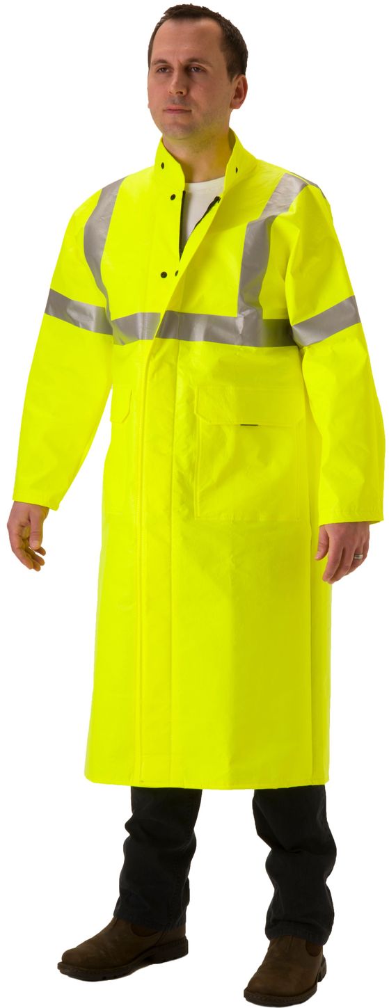 Nasco ArcLite Air 1701CFY FR Hi-Vis Full Length Coat 50" Front