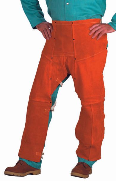 Chicago Protective 555-CL Rust Split Leather Welding Chaps
