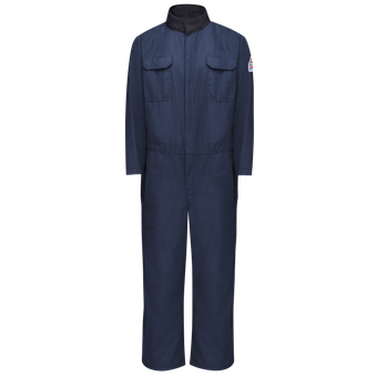 BulwarkFR-CNR6-Navy-Blue-coverall-front