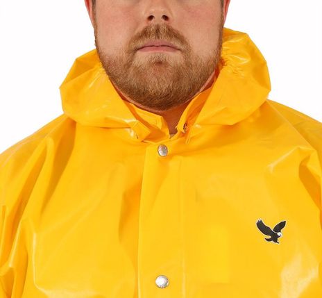 Tingley Iron Eagle® Chemical Resistant Detachable Hood - Polyurethane Coated Gold Front