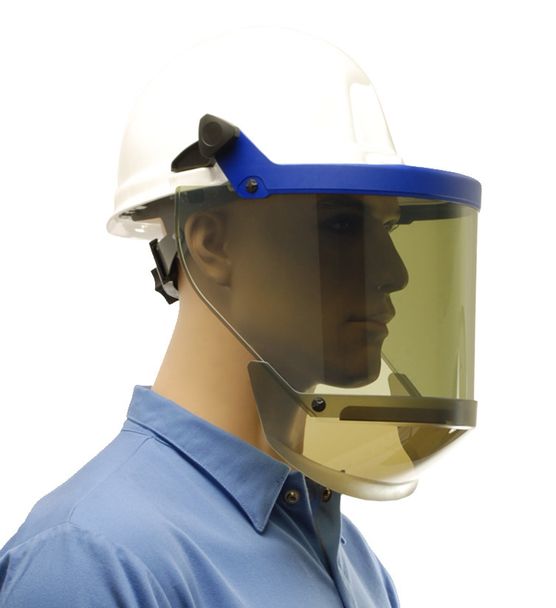 12 calorie grey visor arc flash face shield kit from CPA