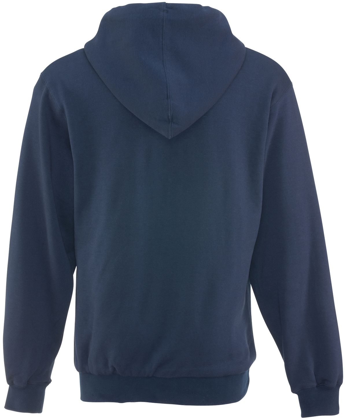 RefrigiWear 0487 Thermal Zipper Work Sweatshirt - With Hood, 2 Layer Navy Back