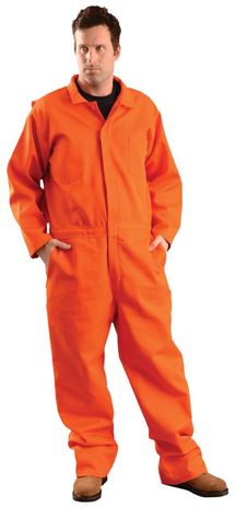 Occunomix Fire Resistant Indura Arc Flash Coverall - G909I Front Orange