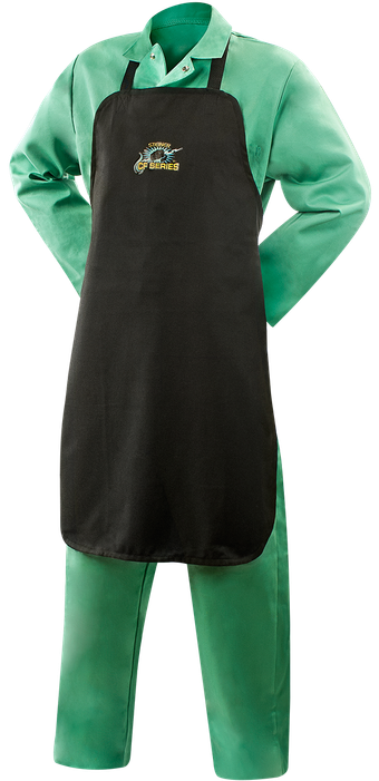 Steiner 11301 9 oz. FR Cotton Hood with Neck Drape, Green, OSFM