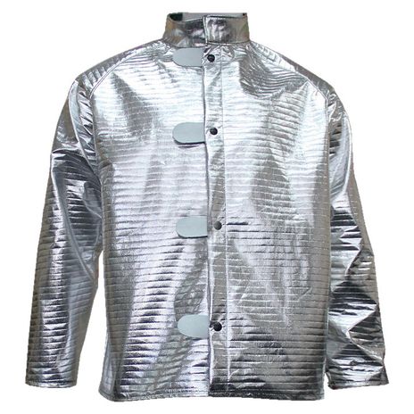 Chicago Protective Apparel 600-A3D Breathable Aluminized Jacket -  Perforated Carbon/Aramid Blend