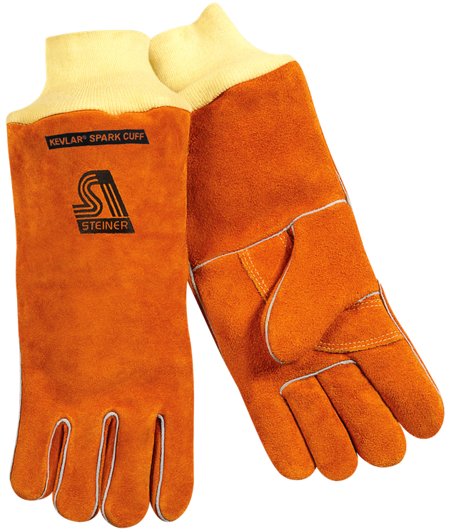 Steiner Shoulder Split Cowhide Stick Welding Gloves 21918 — Glove Size ...