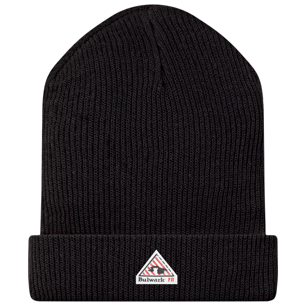 Bulwarkfr-HMC2BK-fr-knit-cold-weather-hat-front