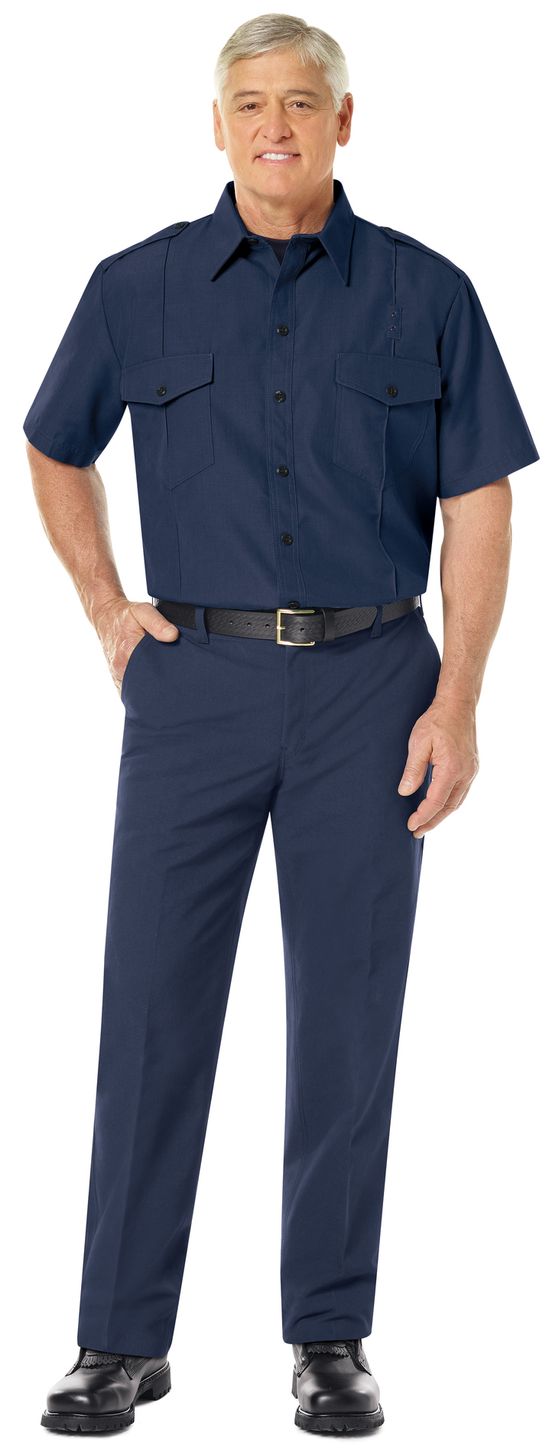 Workrite FR Pants FP50 Classic Firefighter Navy Example Front