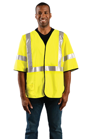 Occunomix LUX-HSG3FR Hi-Viz Flame Resistant Single Stride Solid Vest