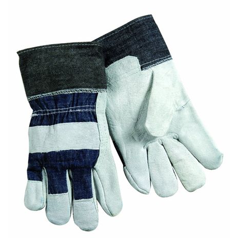Steiner Shoulder Split Cowhide Work Gloves Palm SPC04 - Denim Black