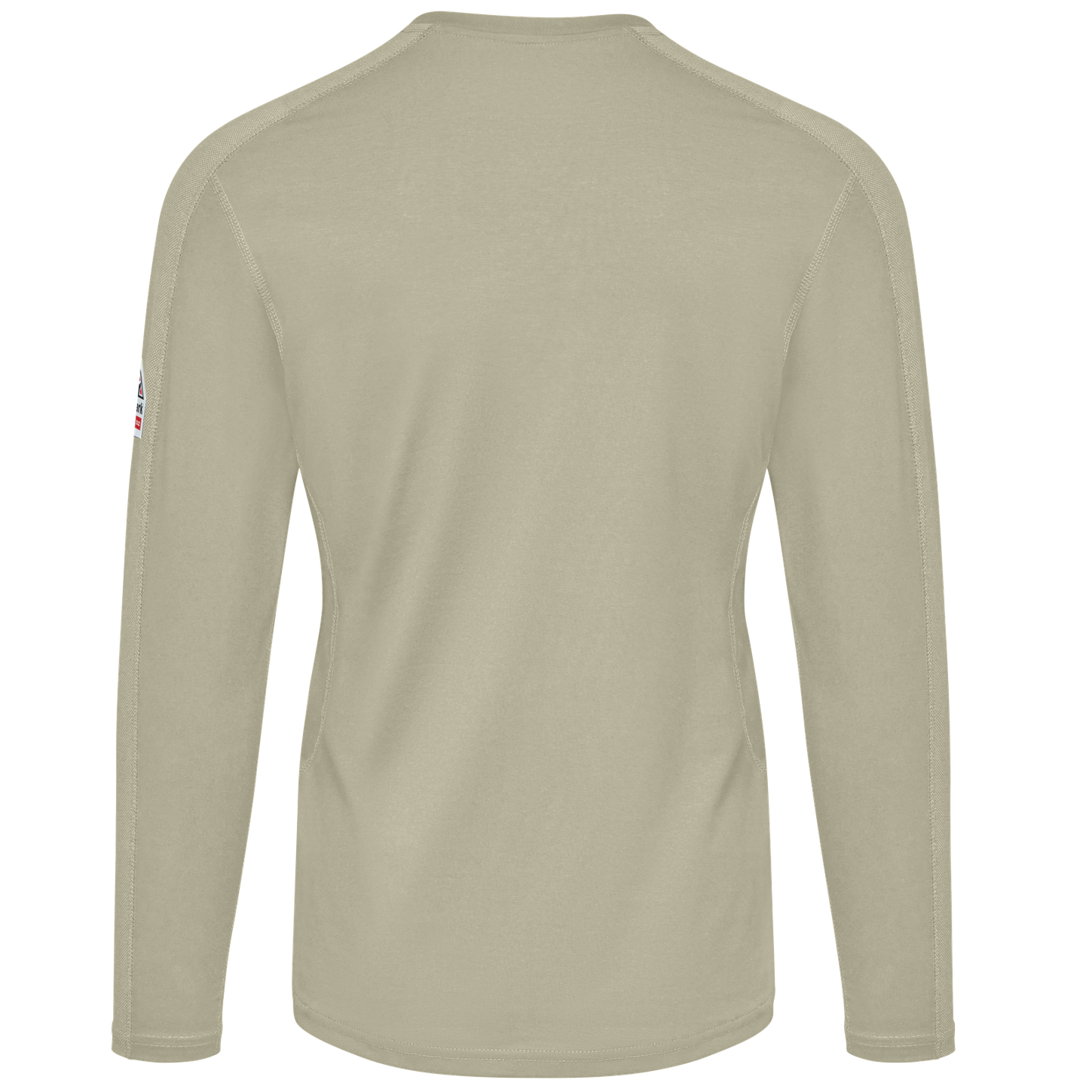 Bulwark-fr-womens-stl3-flex-knit-henley-khaki-back