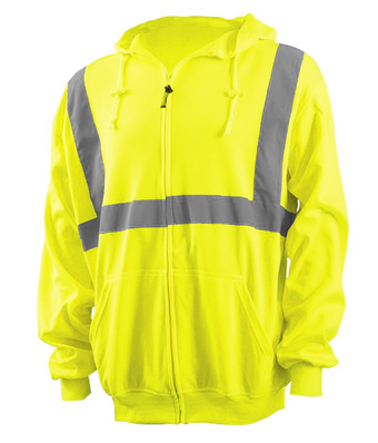 Occunomix Classic Lightweight Hi-Vis Hoodie LUX-SWTLHZ Front