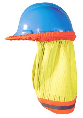 OK-1 Hi Vis Neck Sun Shade 5057009 - Hard Hat Mount, Mesh
