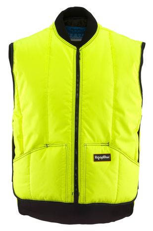 Refrigiwear 0344L2 — HiVis Iron-Tuff Coverall — Coverall Size: 2XL, Garment Primary Color: Lime