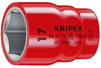 Knipex Tools Metric Insulated Hexagon Sockets For 3/8" Driver