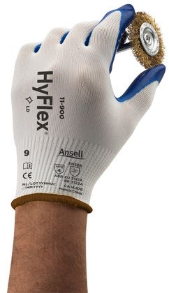 Ansell HyFlex Nylon Gloves 11-900 - Nitrile Palm Coated Example