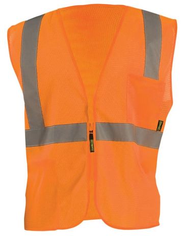 Occunomix ECO-IMZ Mesh Standard Vest With Zipper Front Orange