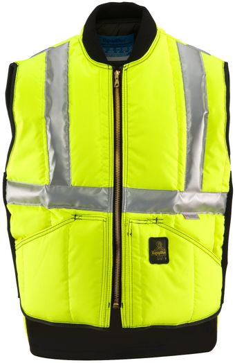 RefrigiWear 0399L2 HiVis Iron-Tuff Vest Lime
