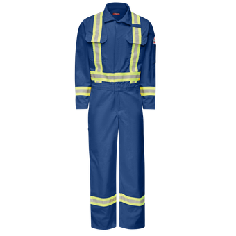 Bulwark-fr-clbc-midweight-premium-coverall-reflective-trim-royal-blue-front
