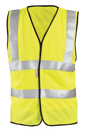 Occunomix OccuLux Cool Mesh and High Visibility Vest LUX-SSCOOLG Front Yellow