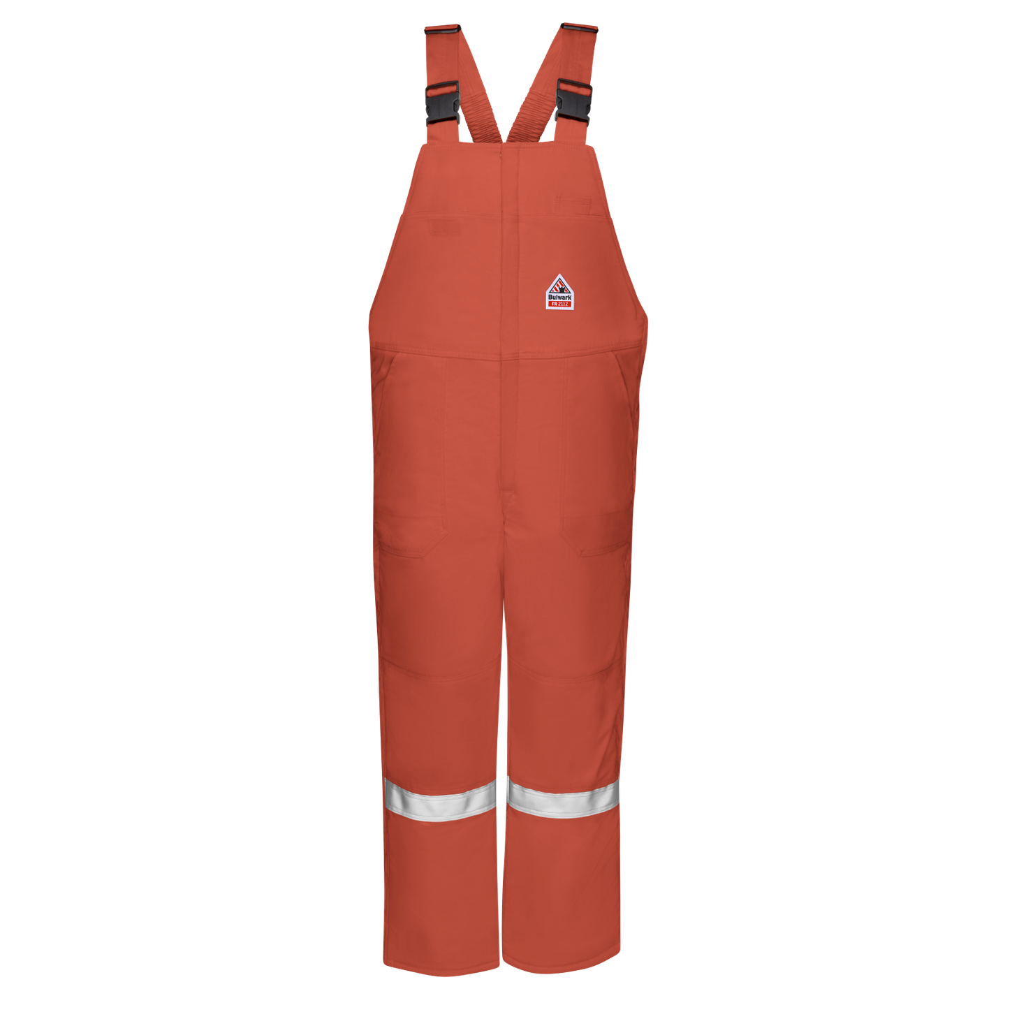 BulwarkFR-blcs-midweight-insulated-bib-overall-reflective-vis-orange-front