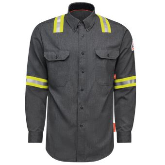Bulwark-fr-qs50-ehv-iq-series-enhanced-visibility-dark-gray-short-front