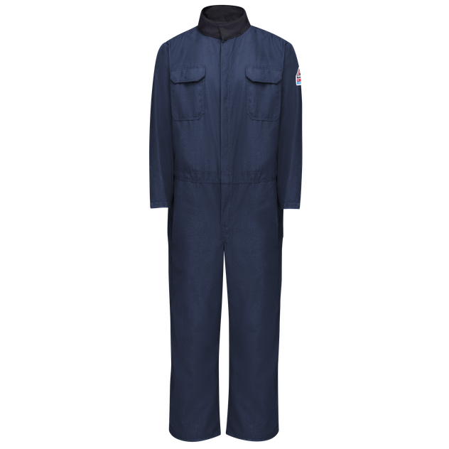 BulwarkFR-CNR6-Navy-Blue-coverall-front