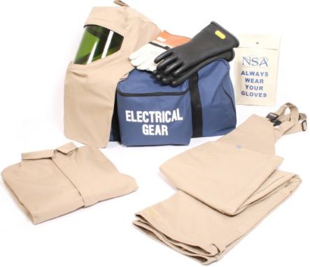 NSA HRC 4 Arc Flash Suit KIT4SC40EC with Jacket and Bib Overall