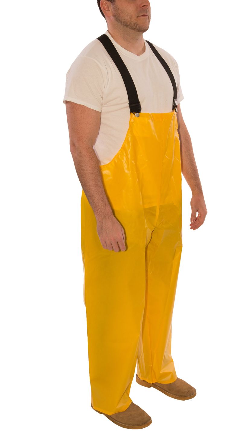 Tingley Iron Eagle® 022007 Chemical Resistant Overalls - Polyurethane Coated Yellow Side