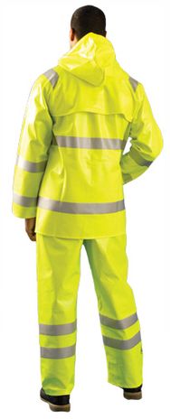 Occunomix Arc Flash Waterproof Rain Jacket LUX-TJR/FR Back