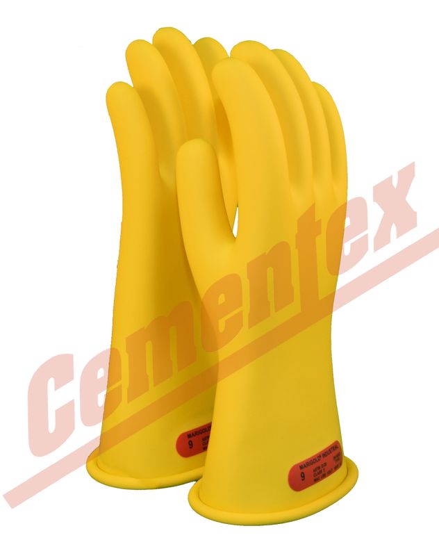 Salisbury Electrical Rubber Gloves Class 0 Low Voltage 11'' Yellow