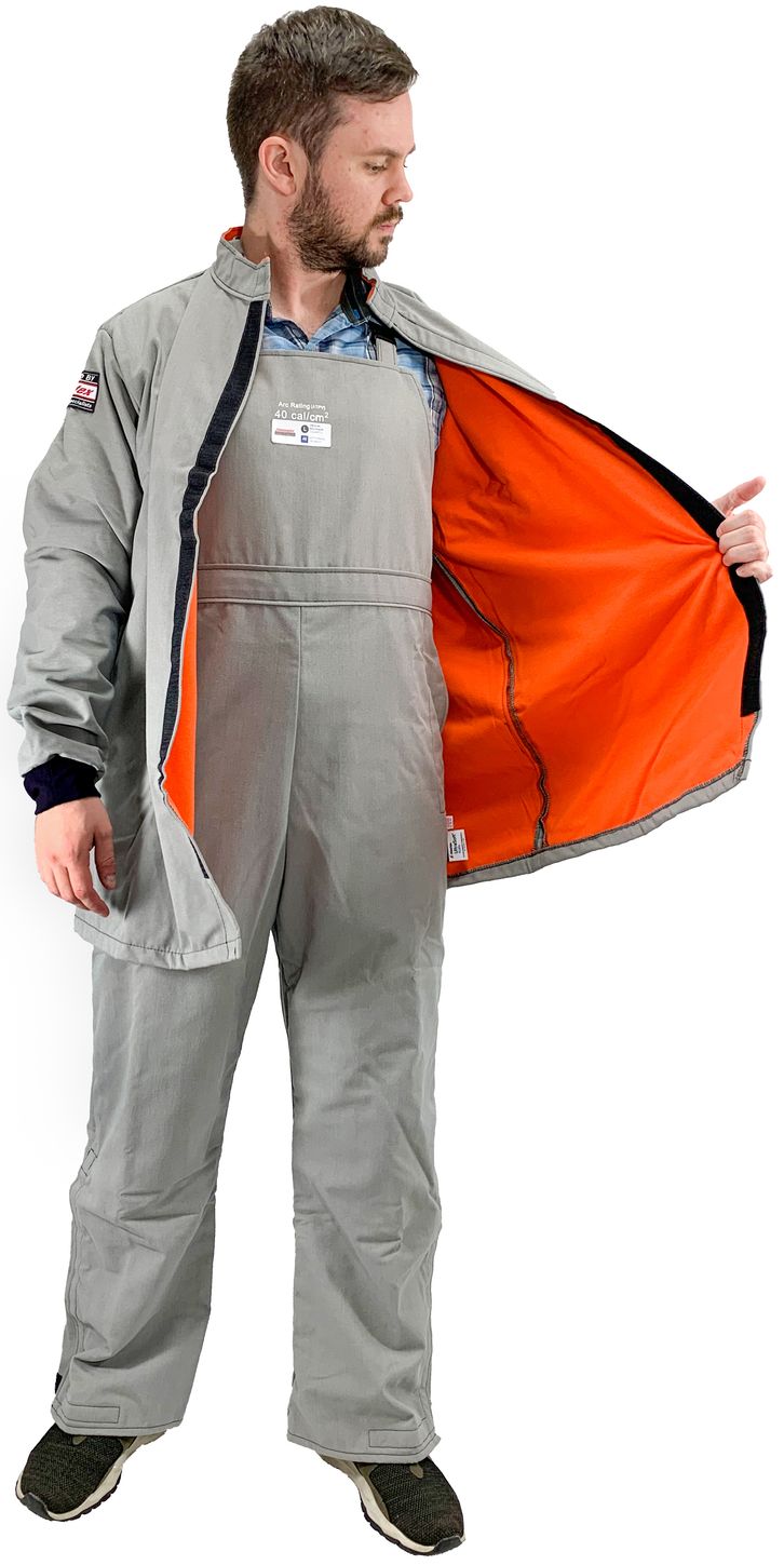 Cementex CUL40CT 40 Cal O Series Ultra Light Arc Rated Coat HRC 4 Grey